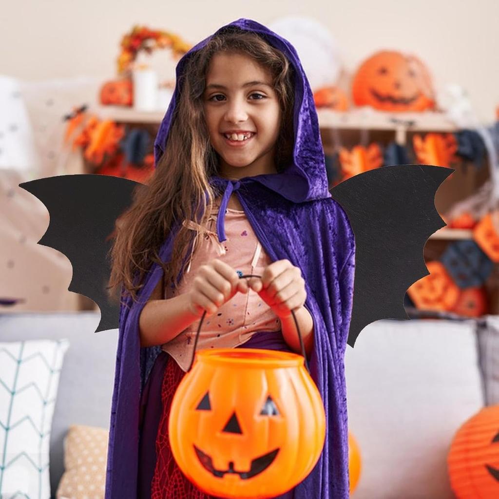 Batwing Halloween Trick Or Treat Bat Costume For Kids  Teens Halloween Party Decorative Batwing With Face Cover Pretend Play