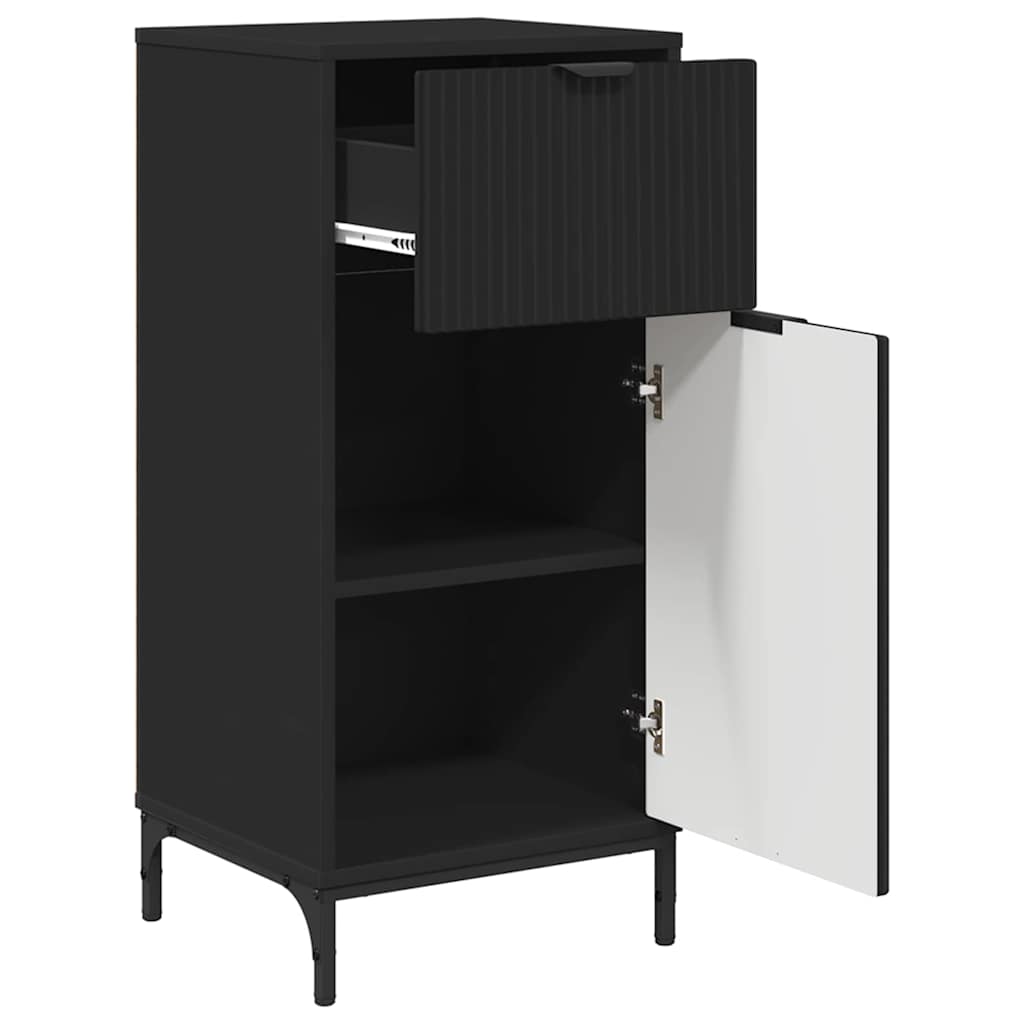 Bathroom Cabinet with Drawers Black 39.5 x 36 x 88 cm