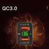 Dual USB Automotive Charger QC3.0 Phone Fast Charge Automatic Adapter LED Voltmeter Socket  12-24V