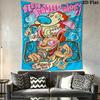 Ren & Stimpy Show Characters Pattern Home Decor Tapestry, Wall Hanging, Decorative RV Wall Cloth.ZGT0914079