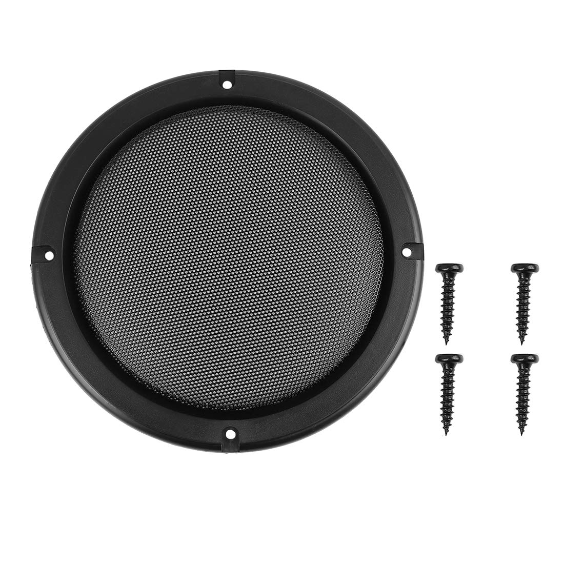 

uxcell Speaker Cover Speaker Grille Cover 18.2x14.3x2.5cm Mesh Woofer Subwoofer Grille Protector Plastic Metal Black 1 Pack