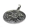 Tibetan Eight Auspicious Symbols Eight Treasures Tashi Tagye Pendant Top Sterling Silver 925 Amulet Good Fortune