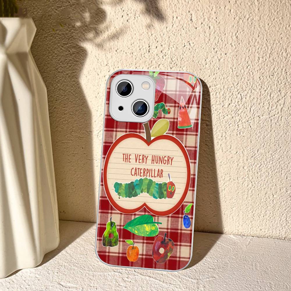 The Very Hungry Caterpillar For IPhone 14 13 12 Mini 11 Pro XS Max X XR 14 Plus Tempered Glass Cover