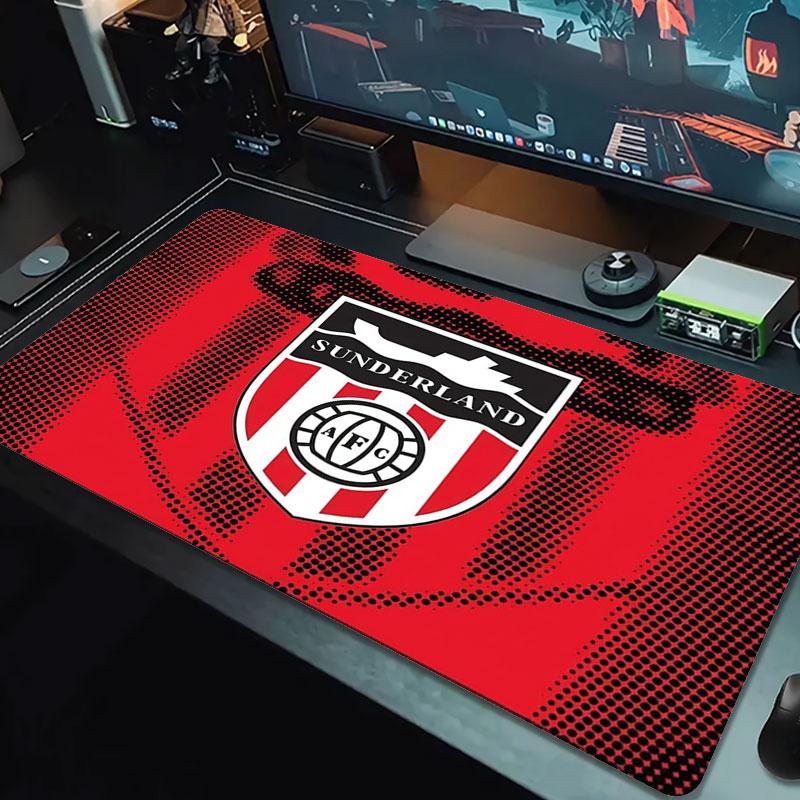 Sunderland Association Football Club Logo Large Size Mouse Pad Large Gaming Table Cushion Non-slip Laptop Tablet Big Mousepad XXL Mat Mini PC Playmat