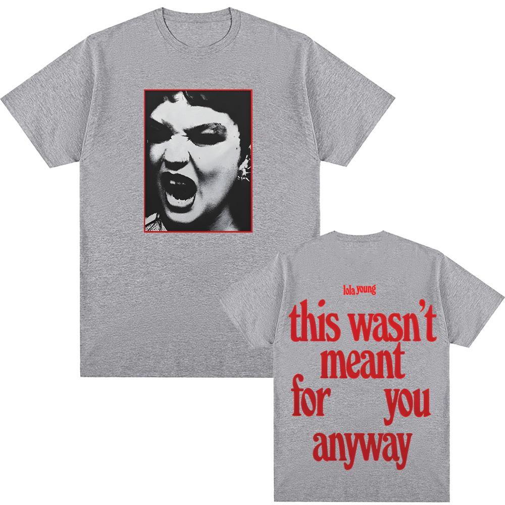 LOLA YOUNG T-shirts 2025 Tshirt Summer Rock Short Sleeve Unisex Oversized 100%Cotton Soft Clothes Round Neck Tops High Quality
