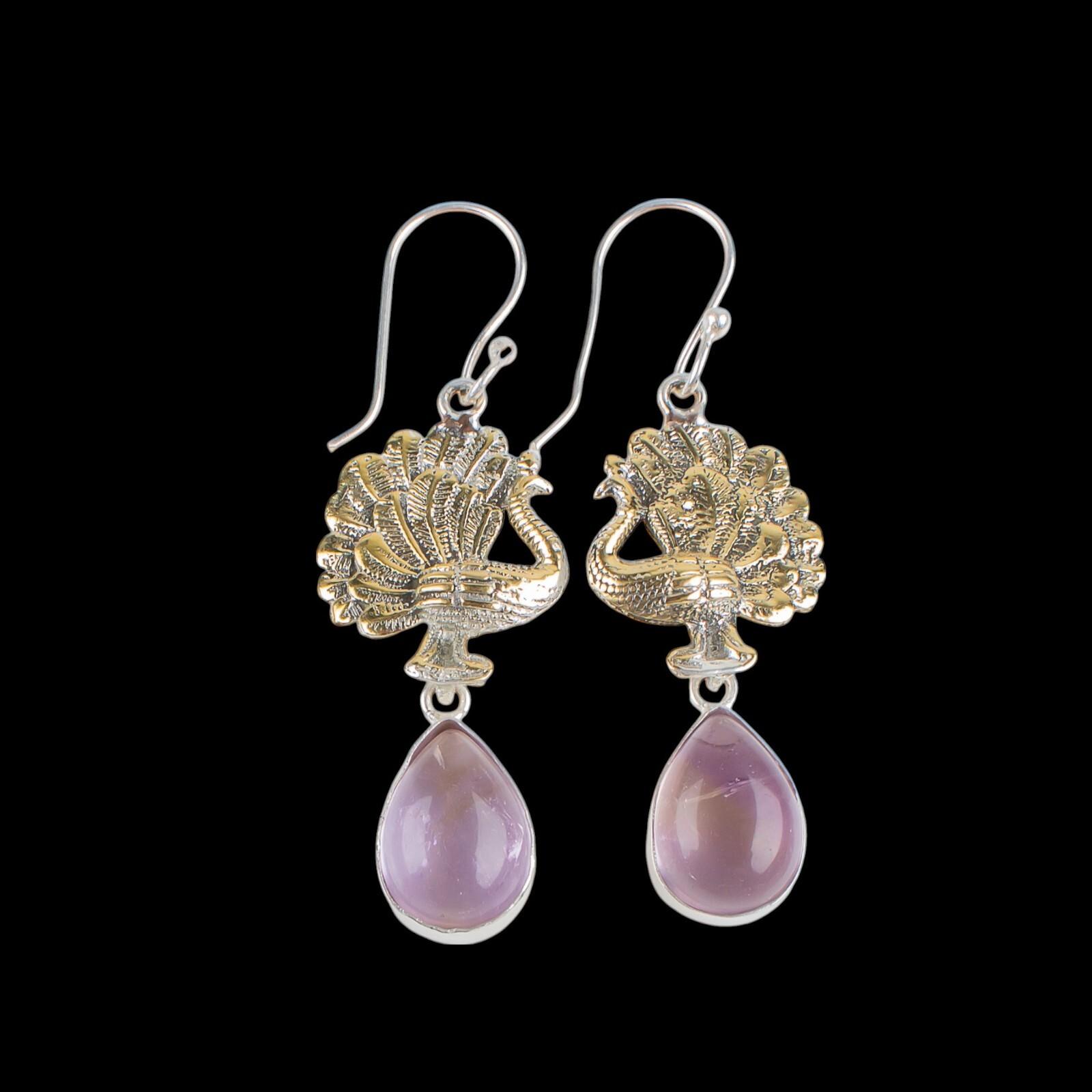 

Natural Ametrine Gemstone 925 Sterling Silver Jewelry Handmade Earrings 2.20 EE-44-20