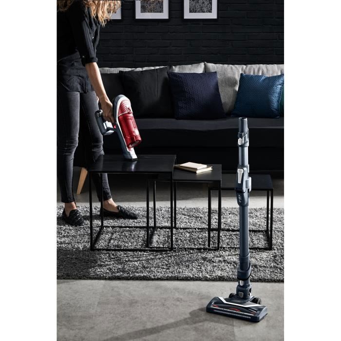 ROWENTA RH9678WO X-FORCE FLEX 8.60 Aspirateur balai sans fil, Anti-allergie, Animal Care, Autonomie 45 min, Technologie Flex