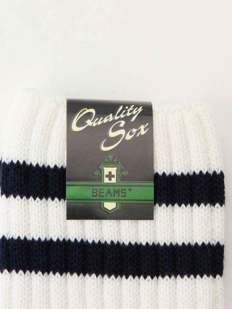 Beams Plus Men's Schoolboy Socks, Navy/Green, 0, 38430010479