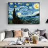 Impressionist Van Gogh Starry Night Canvas Painting Wall Art Posters And Prints Starry Night Decorative Pictures For Living Room Cuadros Decor