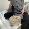 Retro simple shoulder bags large capacity bucket underarm bag pu leather women's commuter tote bag fashion ladies purse handbags