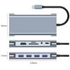 11 in 1 USB C Hub Multiport Adapter for MacBook Pro Air with HDMI VGA Ethernet USB 3 0 Ports Laptop Docking Station