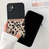 LUPWAY Leopard Print Handyhülle für iPhone 13 12 11 Pro X XR XS Max Weiche stoßfeste Modehülle für iPhone 13 12 Mini 7 8 Plus