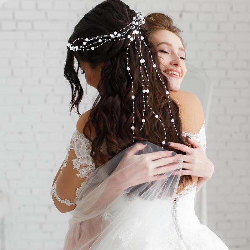 Plastic Resin Pearls String 60M Long Artificial Pearls Bead Strand For Handmade Craft Jewelry Making Wedding Bouquets