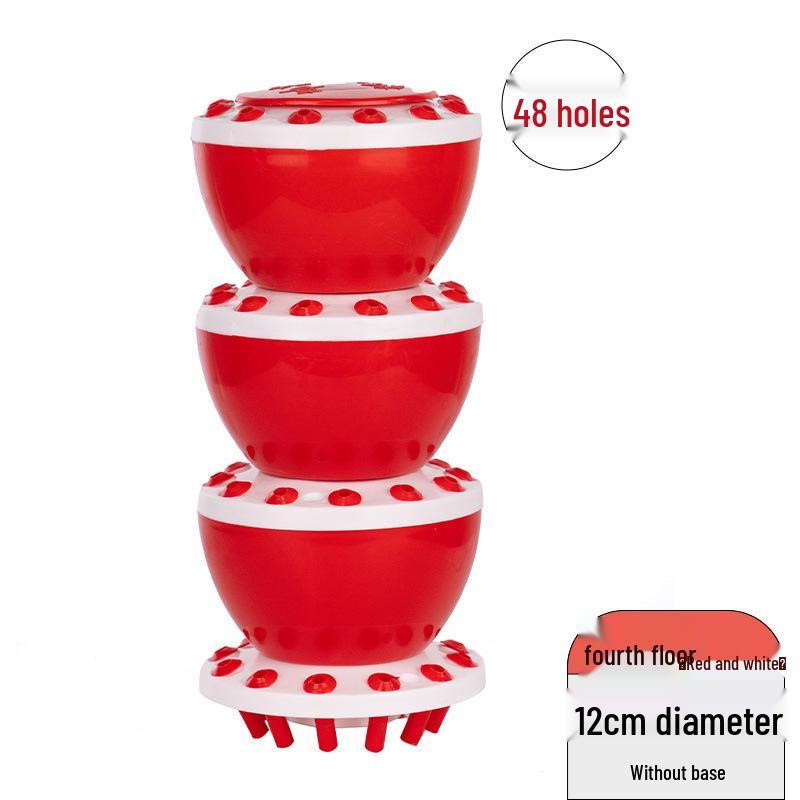 Multifunctional Display Stand for Candied Hawthorn, Cotton Candy & Potato Tower with Plastic Stick Holder