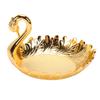 Metal Fruit Bowl Vintage Exquisite Peacock Shape Decorative   Plate for Snacks Nuts Dried Fruits