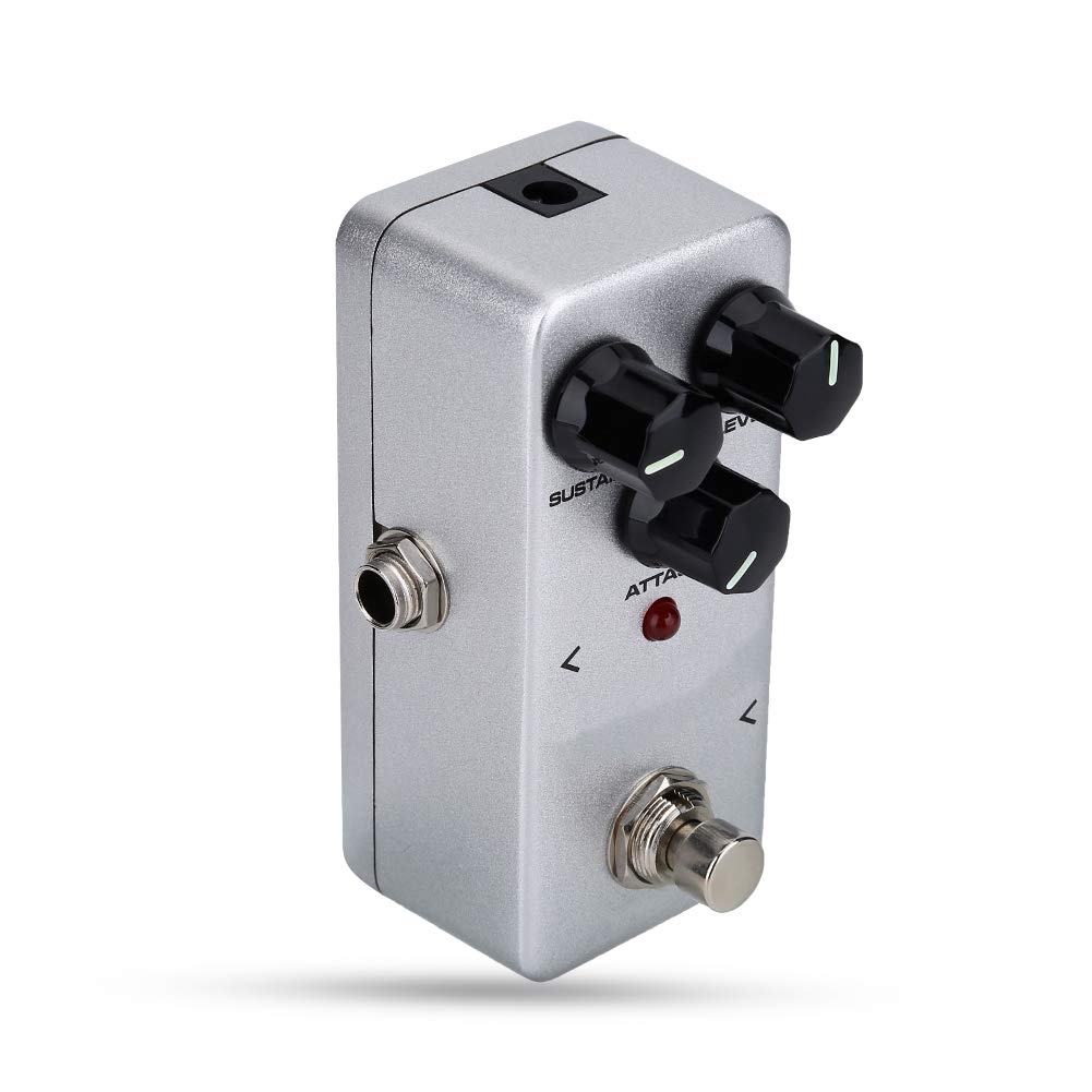 KOKKO FCP2 Compressor Sustainer Mini Effect Pedal Electric Guitar Accessory Aluminum Alloy Shell LED Indicator Compressor FCP2 Electric Guitar [Guitar