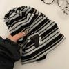 Korean Baggy Strip Hat Spring Autumn Beanie Hats Trendy Y2k Striped Cap  Streetwear