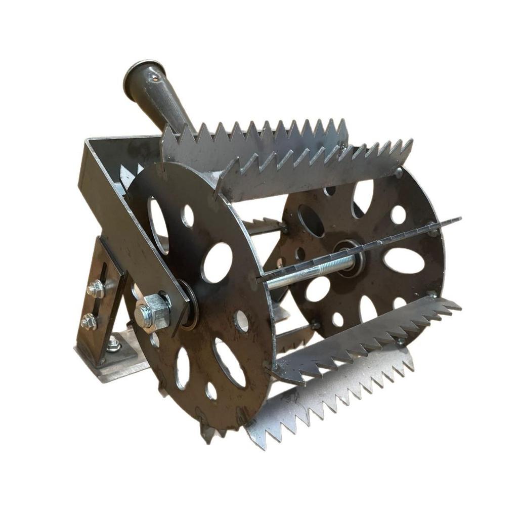 Wheeled Hand-Push Weeder: Agricultural Weeding and Tillage Tool.