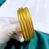 Braccialetti a Cerchio Placcati Oro per Donna Lucidi Semplici Braccialetti da Polso Gioielli da Matrimonio Regali