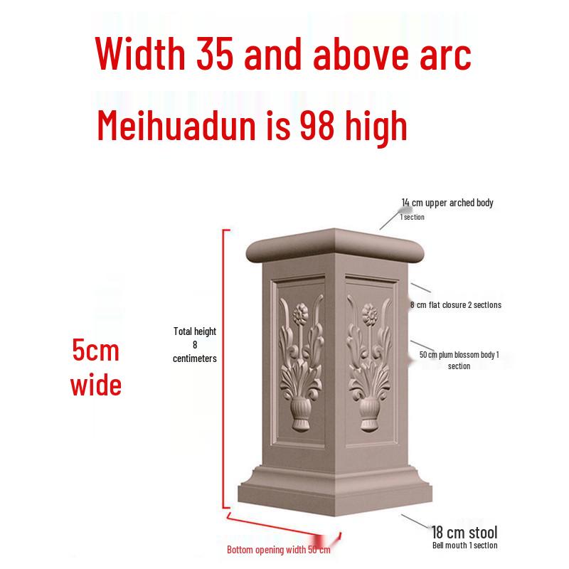 European Villa Courtyard Roman Column Base for Exterior Wall Decoration