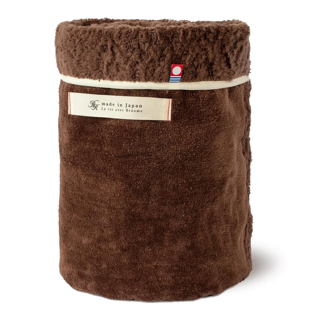 Bloom Lap Blanket Avenir 98 x 70cm Made in Japan Cotton Washable Reversible Sheepskin Lap Blanket Imabari-made Approx. 100% (Brown)