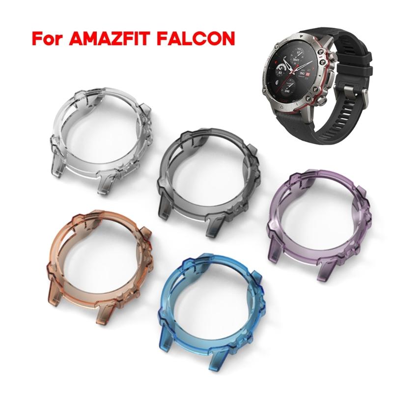 Fit for Amazfit-Falcon Smartwatch Protective Case Lightweight Durable Soft-TPU Housing Protection-Shell Shockproof Cover