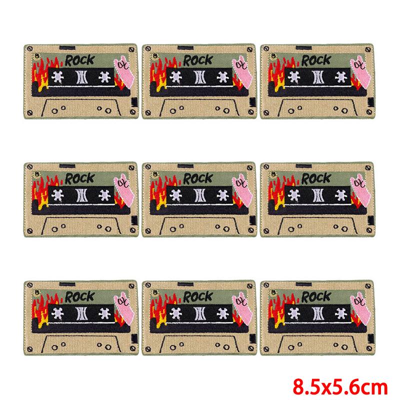 10 Pcs/lot Wholesale Embroidery Patch Iron On Patches For Clothing Patches On Clothes Jackets Decor Applique Sew Supplies