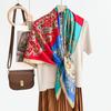 New fashion 111 mulberry silk silk scarf, women's Spring Festival gift for elders to keep warm 111 silk collection