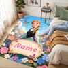 Custom Name Mermaid Garden Living Room Non-Slip Area Rug Soft Carpet for Bedroom Kids Playroom Sofa Office Home Decor Doormat