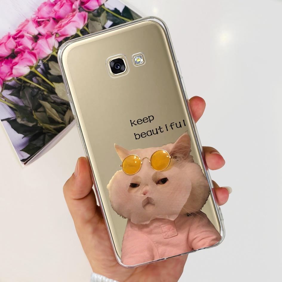 For Samsung Galaxy A5 2017 Case A520 A520F Popular Flower Transparent Silicone Soft Cover For Samsung A 5 2016 A510 A510F Bumper