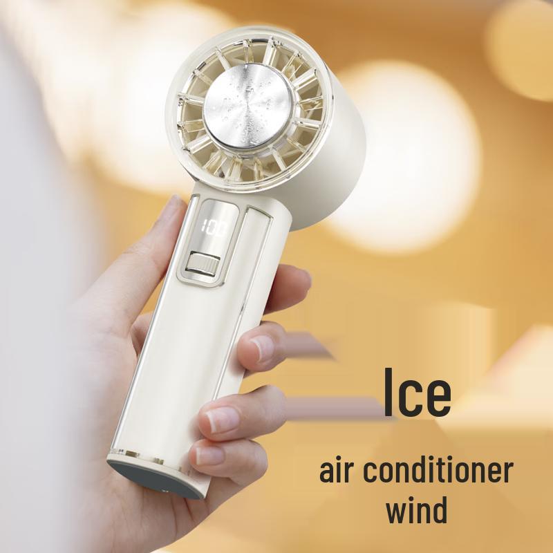 SooMee Portable Ice Cooling Handheld Fan