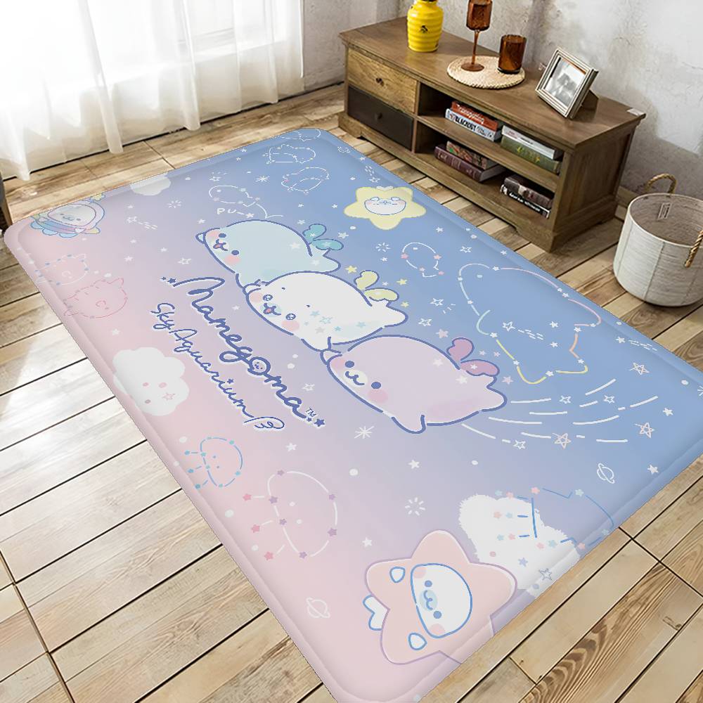 Cute Mamegoma Room Mats Anti-slip Absorb Water Long Strip Cushion Bedroon Mat Household Carpets