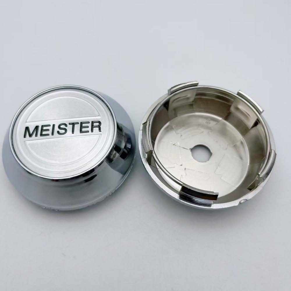 4pcs Meister W Work Logo Emblem Car Wheel Center Caps 60mm 64mm 65mm 68mm 69mm High Cap Wheels Rim Hubcaps Cover Car Accessories Meister W Work Badge&60MM High Cap