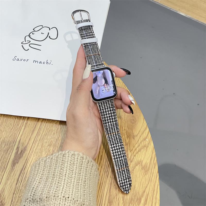 Tausend Vögel Wolltuchband für Apple Watch Ultra 49mm 41mm 45mm 44mm 42mm 40mm 38mm für Iwatch 8 7 6 SE 5 4 Correa Männer Frauen Armband