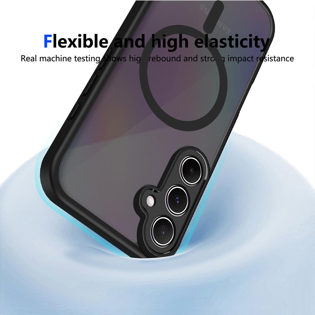 For Samsung Galaxy S25 FE Magnetic Case Skin Touch Matte Translucent PC + TPU Anti-Drop Phone Cover