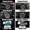 1/32 Toyota RAV4 SUV Off-Road Toy Car, JKM Diecast Metal Model Sound & Light Doors Openable Educational Collection Gift for Boy
