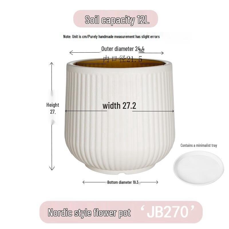 KEYSHEEL Antique Roman Style Plastic Flower Pot