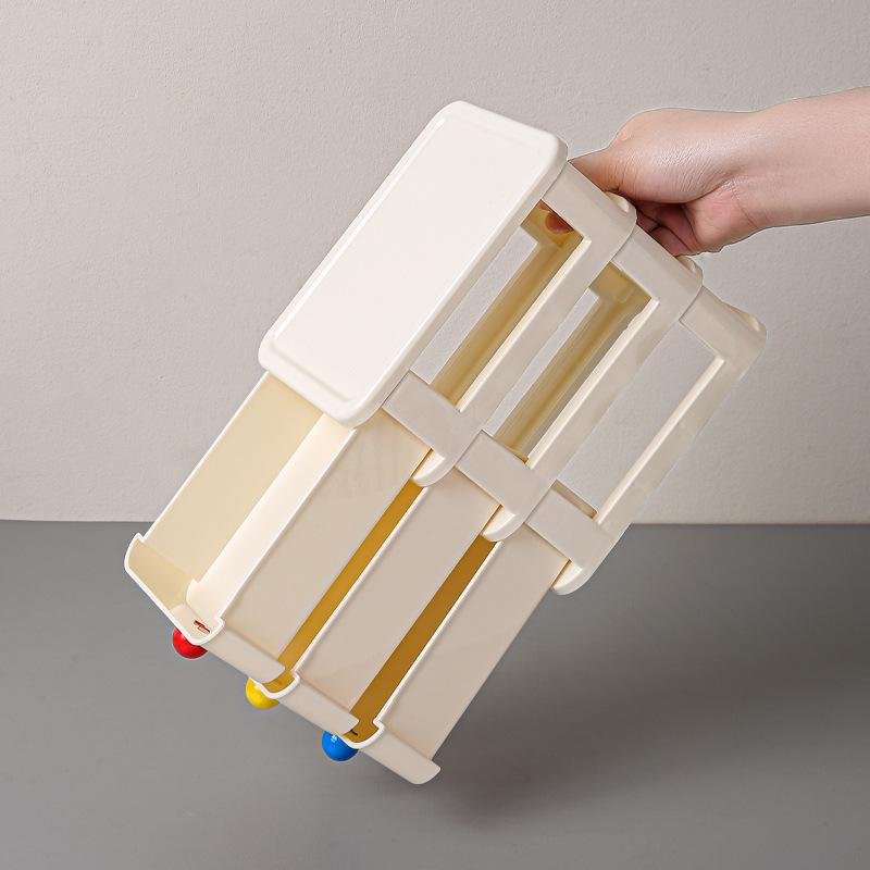 Dopamine Desktop Storage Cabinet Drawer Type Student Desk Stationery Storage Box Hair Tie Hair Clip Jewelry Organizer