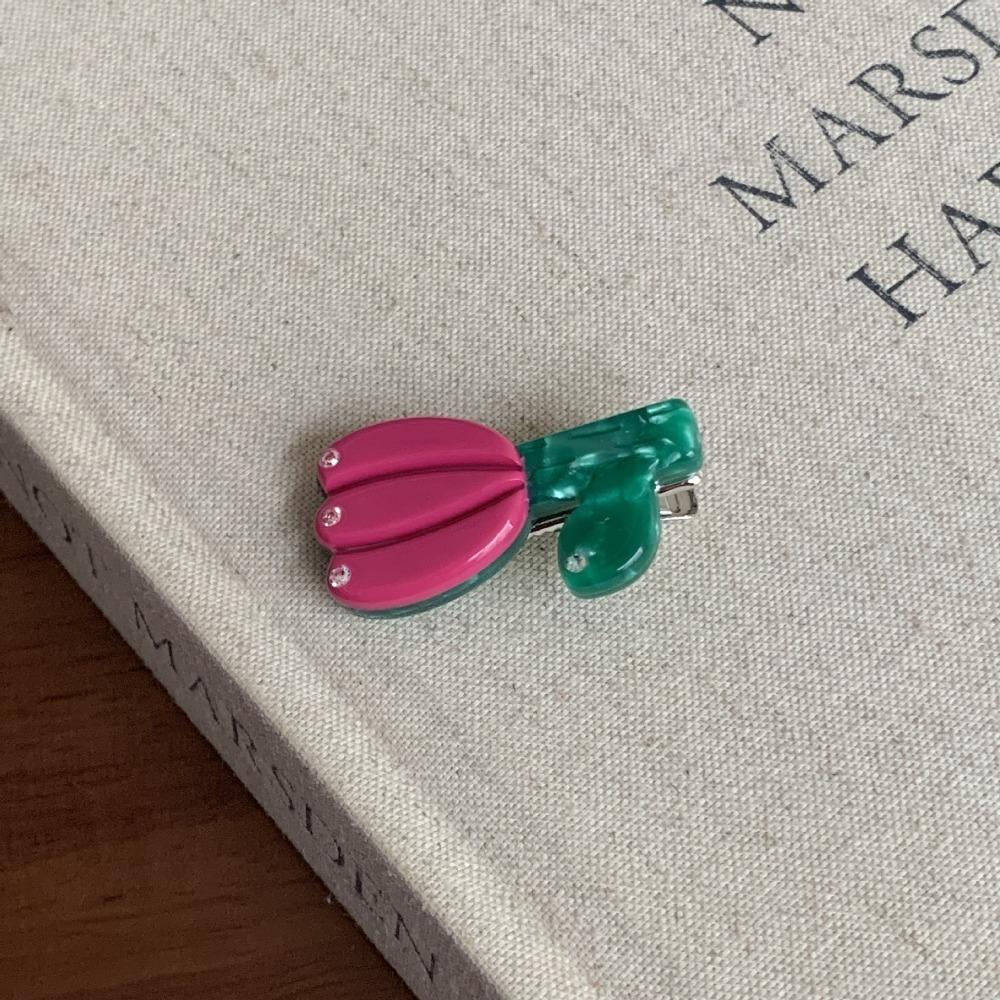 Duckbill Clip Tulip Hair Clip Korean Style Flower Barrette Sweet Acetic Acid Hairpin Girl