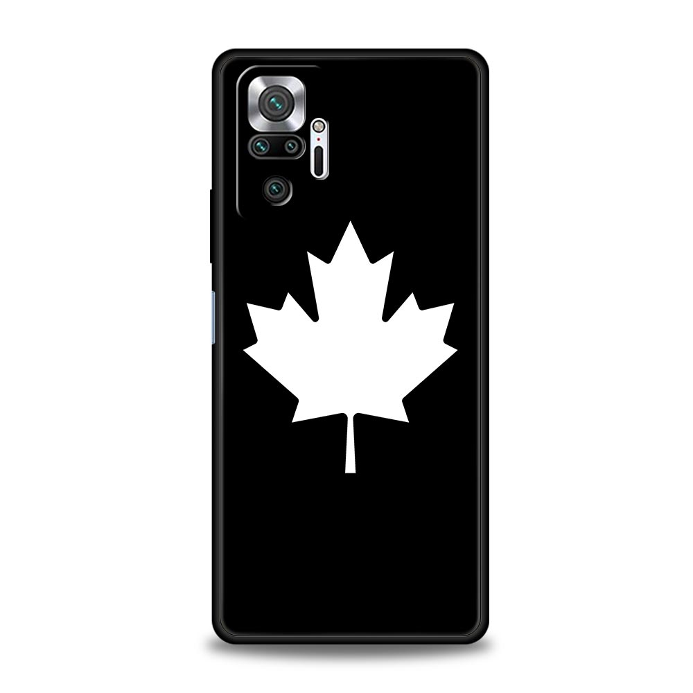 Maple Canada Flag Love Football Phone Case For Xiaomi Redmi Note 14 13 5G 10 11 12 Pro Plus 4G 14C 13C 12C 10C Black Cover