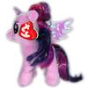 My Little Pony Ty Beanie Babies 17cm Plush Toy (Twilight Sparkle) Purple Mascot Plush MyLittlyPony MLP Merchandise Character Gift Beanie Babies