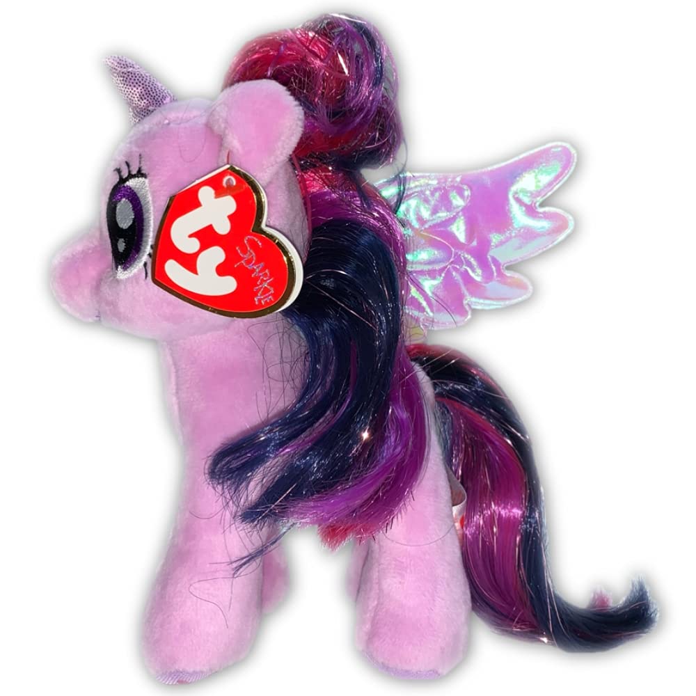My Little Pony Ty Beanie Babies 17cm Plyšová hračka Fialový maskot Plyš MyLittlyPony MLP Zboží Postava Dárek Peenie Babies (Twilight Sparkle)