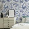 45x300cm PET Floral Vine Pattern Self-Adhesive Wallpaper for Living Room, Bedroom, Home Decoration, Peel and Stick Easy DIY