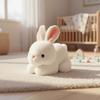 Soft Plush Rabbit Plush Doll Red Bunny Simulation Toy Cute Animal Plush Rabbit  Festival Gift