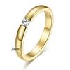 Gold Color Wedding Bands Couple Ring for Women Men Jewelry Stainless Steel Engagement Rings Anniversary Gift Design Wholesale