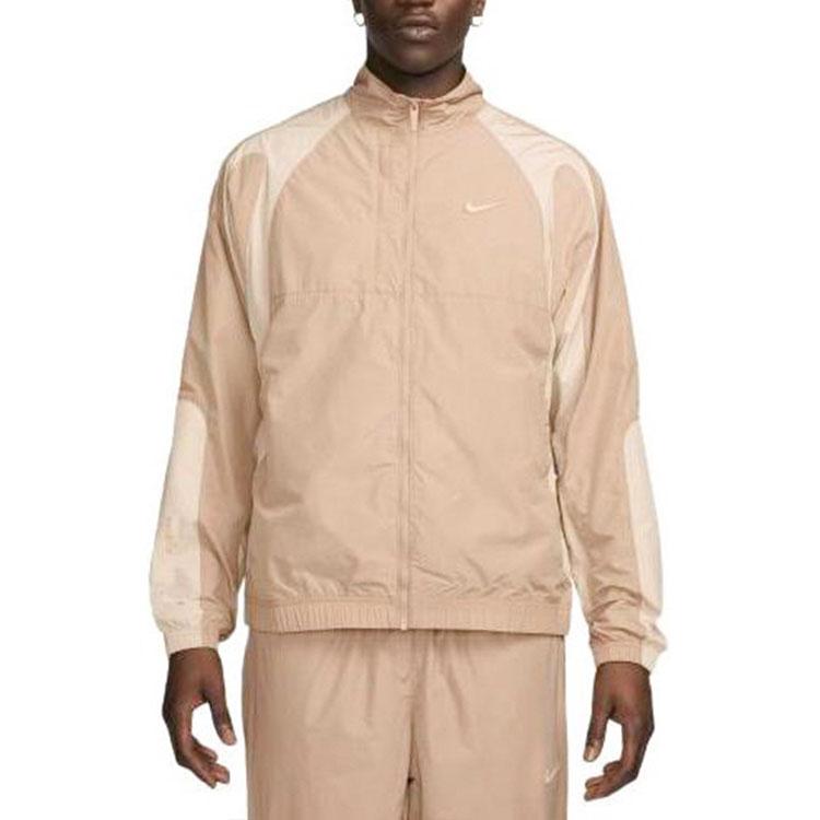 Nike X Nocta Collaboration SS24 Logo Stand Collar Casual Sports Long Sleeve Jacket Unisex Jacket Brown White FN7667-200