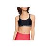 Under Armour Wordmark Strappy Solid Sportlette Women Tops Black 1342646-001