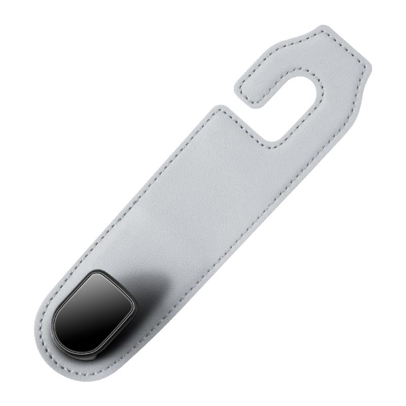 Universal Car Headrest Hook Premium Leather Rear Seat Hanging Hook 20KG Large Load-Bearing Hook Car Hanger Car Storage Hook