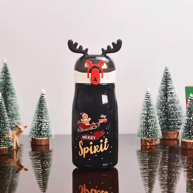 300ML Cartoon Thermos Cup Bottle Stainless Steel Vacuum Flasks Thermo Cup Coffee Tea Travel Thermocup For New Years Gift