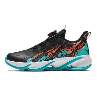Kids Comfortable Daily Non-Slip Wear-Resistant Breathable Low-Top Running Shoes Kids Sneaker Black Blue 312335511N-6